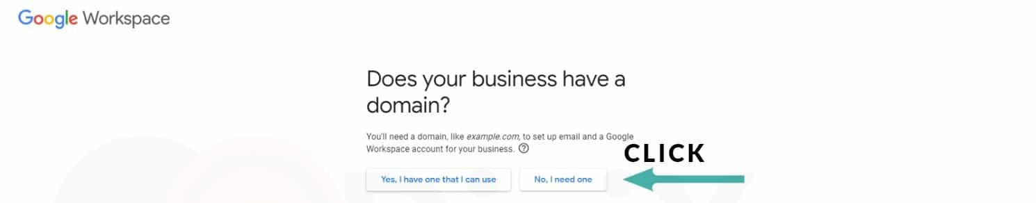 Google Workspace check if u have domain