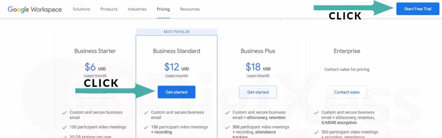 Google Workspace Pricing and Plan details