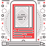 Mobile App Development Illustration Icon